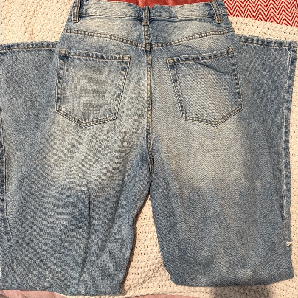 PacSun Blue Flare Wide Leg Jeans